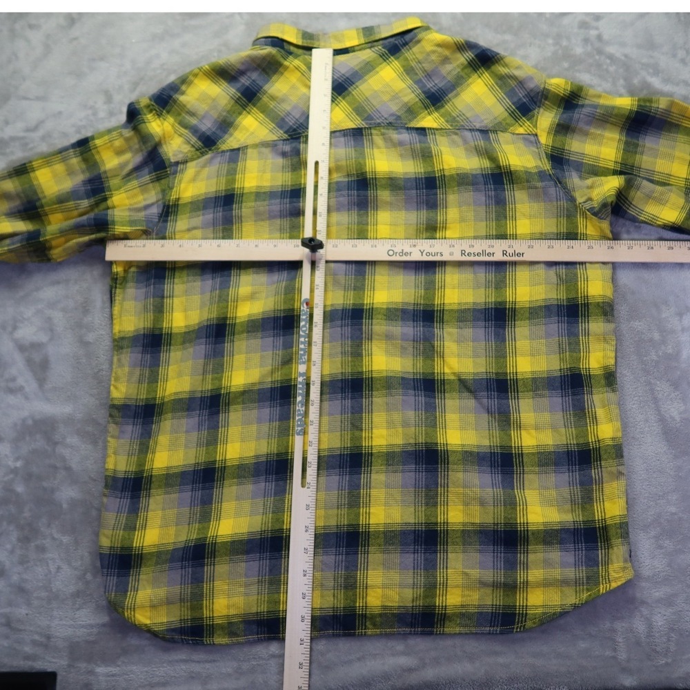 Columbia Sportswear Michigan Wolverines Flannel Long Sleeve Shirt Men's L - Picture 7 of 10